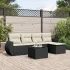 Set mobilier grădină cu perne, 6 piese, gri, poliratan GartenMobel Dekor