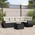 Set mobilier grădină cu perne, 6 piese, gri, poliratan GartenMobel Dekor