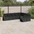 Set canapele de grădină, 9 piese, cu perne, gri, poliratan GartenMobel Dekor