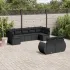Set canapele de grădină cu perne, 9 piese, maro, poliratan GartenMobel Dekor