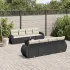 Set canapele de grădină, 9 piese, cu perne, gri, poliratan GartenMobel Dekor