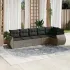 Set mobilier de grădină cu perne, 6 piese, negru, poliratan GartenMobel Dekor