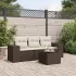 Set canapea de grădină cu perne, 4 piese, gri deschis poliratan GartenMobel Dekor