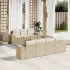Set mobilier de grădină cu perne, 8 piese, negru, poliratan GartenMobel Dekor