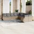 Set canapele de grădină cu perne 10 piese gri deschis poliratan GartenMobel Dekor