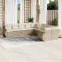 Set canapele de grădină cu perne 10 piese gri deschis poliratan GartenMobel Dekor