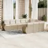 Set canapele de grădină cu perne, 10 piese, negru, poliratan GartenMobel Dekor