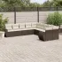 Set canapele de grădină cu perne 10 piese gri deschis poliratan GartenMobel Dekor