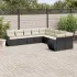 Set canapele de grădină cu perne 10 piese gri deschis poliratan GartenMobel Dekor