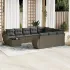Set canapele de grădină cu perne, 11 piese, negru, poliratan GartenMobel Dekor