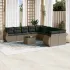 Set canapele de grădină cu perne, 11 piese, maro, poliratan GartenMobel Dekor
