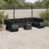 Set canapele de grădină cu perne, 11 piese, bej, poliratan GartenMobel Dekor