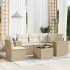 Set mobilier de grădină cu perne, 6 piese, negru, poliratan GartenMobel Dekor