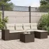 Set mobilier de grădină cu perne, 6 piese, negru, poliratan GartenMobel Dekor