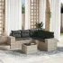 Set canapele de grădină cu perne, 6 piese, bej, poliratan GartenMobel Dekor