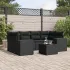 Set canapele de grădină, 7 piese, cu perne, bej, poliratan GartenMobel Dekor