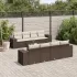 Set canapele de grădină, 9 piese, cu perne, bej, poliratan GartenMobel Dekor