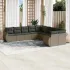Set canapele de grădină cu perne 10 piese gri deschis poliratan GartenMobel Dekor