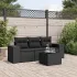 Set canapea de grădină cu perne, 4 piese, gri deschis poliratan GartenMobel Dekor