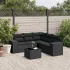 Set canapele de grădină cu perne, 6 piese, bej, poliratan GartenMobel Dekor