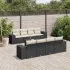 Set canapele de grădină, 9 piese, cu perne, bej, poliratan GartenMobel Dekor