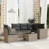 Set mobilier de grădină cu perne, 6 piese, negru, poliratan GartenMobel Dekor