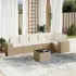 Set canapele de grădină cu perne, 7piese gri deschis poliratan GartenMobel Dekor