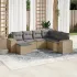 Set canapele de grădină cu perne, 7piese gri deschis poliratan GartenMobel Dekor