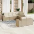 Set canapele de grădină cu perne, 7piese gri deschis poliratan GartenMobel Dekor