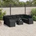 Set canapele de grădină cu perne, 10 piese, maro, poliratan GartenMobel Dekor