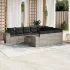 Set canapele de grădină cu perne, 11 piese, gri, poliratan GartenMobel Dekor