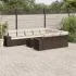 Set canapele de grădină cu perne, 11 piese, gri, poliratan GartenMobel Dekor