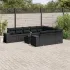 Set canapele de grădină cu perne, 11 piese, gri, poliratan GartenMobel Dekor