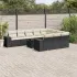 Set canapele de grădină cu perne, 11 piese, gri, poliratan GartenMobel Dekor