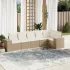 Set mobilier grădină cu perne, 6 piese, gri, poliratan GartenMobel Dekor