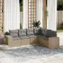 Set canapele de grădină cu perne, 6 piese gri deschis poliratan GartenMobel Dekor