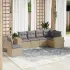 Set canapele de grădină cu perne, 6 piese gri deschis poliratan GartenMobel Dekor