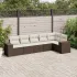 Set mobilier grădină cu perne, 6 piese, gri, poliratan GartenMobel Dekor
