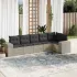 Set mobilier grădină cu perne, 6 piese, gri, poliratan GartenMobel Dekor