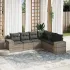 Set canapele de grădină cu perne, 6 piese gri deschis poliratan GartenMobel Dekor