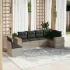 Set canapele de grădină cu perne, 6 piese gri deschis poliratan GartenMobel Dekor