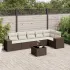 Set canapele de grădină cu perne, 7piese gri deschis poliratan GartenMobel Dekor
