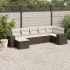 Set canapele de grădină cu perne, 7piese gri deschis poliratan GartenMobel Dekor