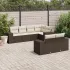 Set canapele de grădină cu perne, 7piese gri deschis poliratan GartenMobel Dekor