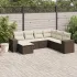 Set canapele de grădină cu perne, 7piese gri deschis poliratan GartenMobel Dekor