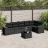 Set canapele de grădină cu perne, 7piese gri deschis poliratan GartenMobel Dekor