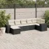 Set canapele de grădină cu perne, 7piese gri deschis poliratan GartenMobel Dekor