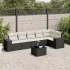 Set canapele de grădină cu perne, 7piese gri deschis poliratan GartenMobel Dekor