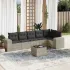 Set canapele de grădină cu perne, 7piese gri deschis poliratan GartenMobel Dekor