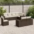 Set canapele de grădină cu perne, 8 piese, gri, poliratan GartenMobel Dekor